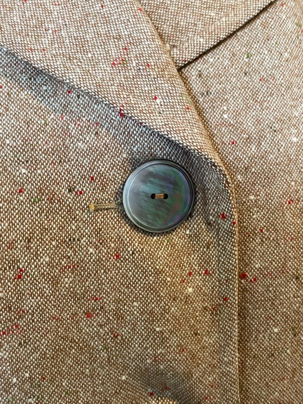 Vintage Pendleton 49er Jacket in Tan/Beige Red White Flecked Specs Wool - Picture 5 of 6